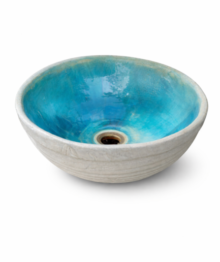 umywalka ceramiczna turkusowa