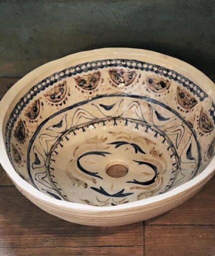 Umywalka folkowa ceramiczna