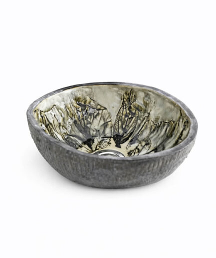 Umywalka Nablatowa 'Bergenia' z Motywem Liści - Połączenie Ekologii i Wyrafinowanego Designu