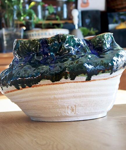 Unikatowy ceramiczny wazon - Forma skalna