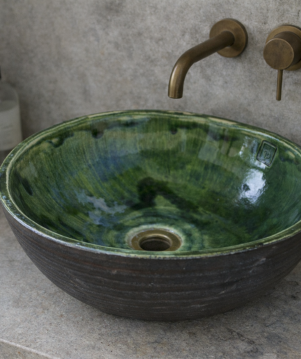 umywalka malachitowa