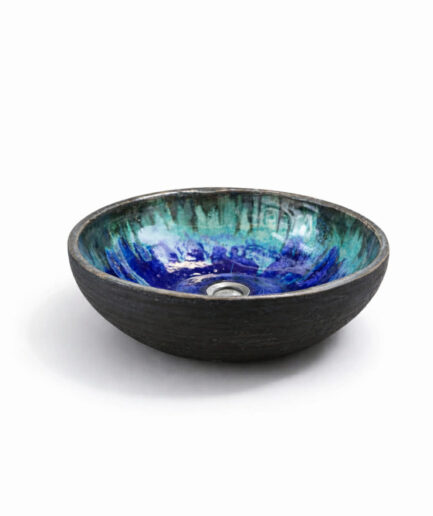 Ceramiczna Umywalka: Szafirowe Jezioro, Kobalt i Turkus