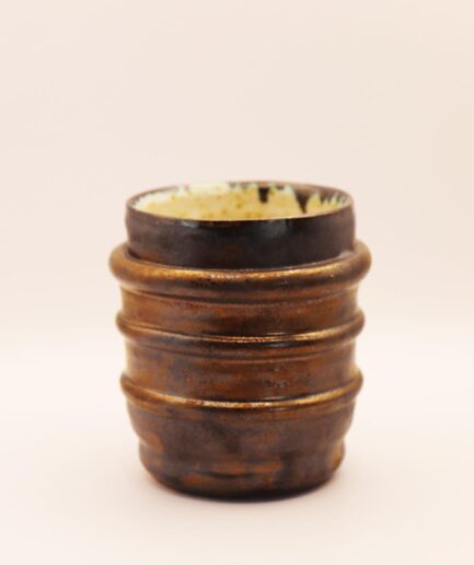 Kubek, kubek na szczoteczki "Beczółka", miedziany – idealny na kawę, herbatę i nie tylko!