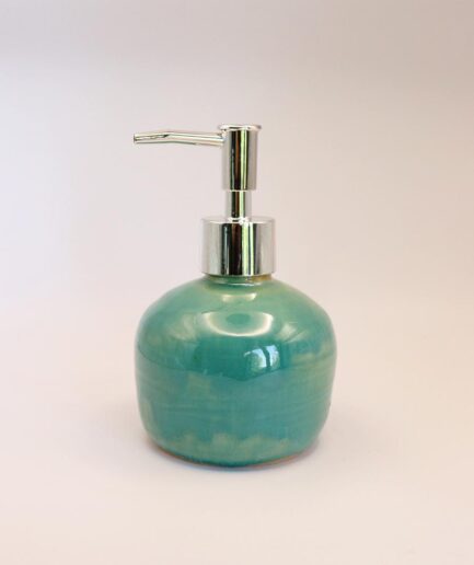 dozownik na mydło turkusowy ceramiczny mydelcznika dozownik na balsam szampon