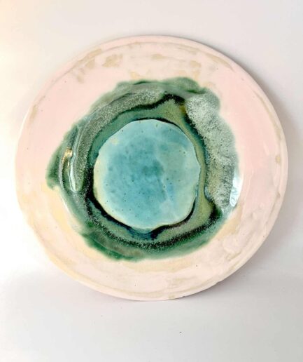 Talerz Laguna – ręcznie robiony talerz ceramiczny