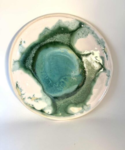 Talerz Laguna – ręcznie robiony talerz ceramiczny