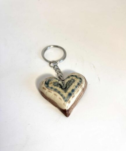 Ceramiczne breloki artystyczne – serce