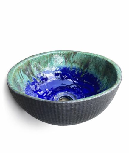 Ceramiczna Umywalka: Szafirowe Jezioro, Kobalt i Turkus